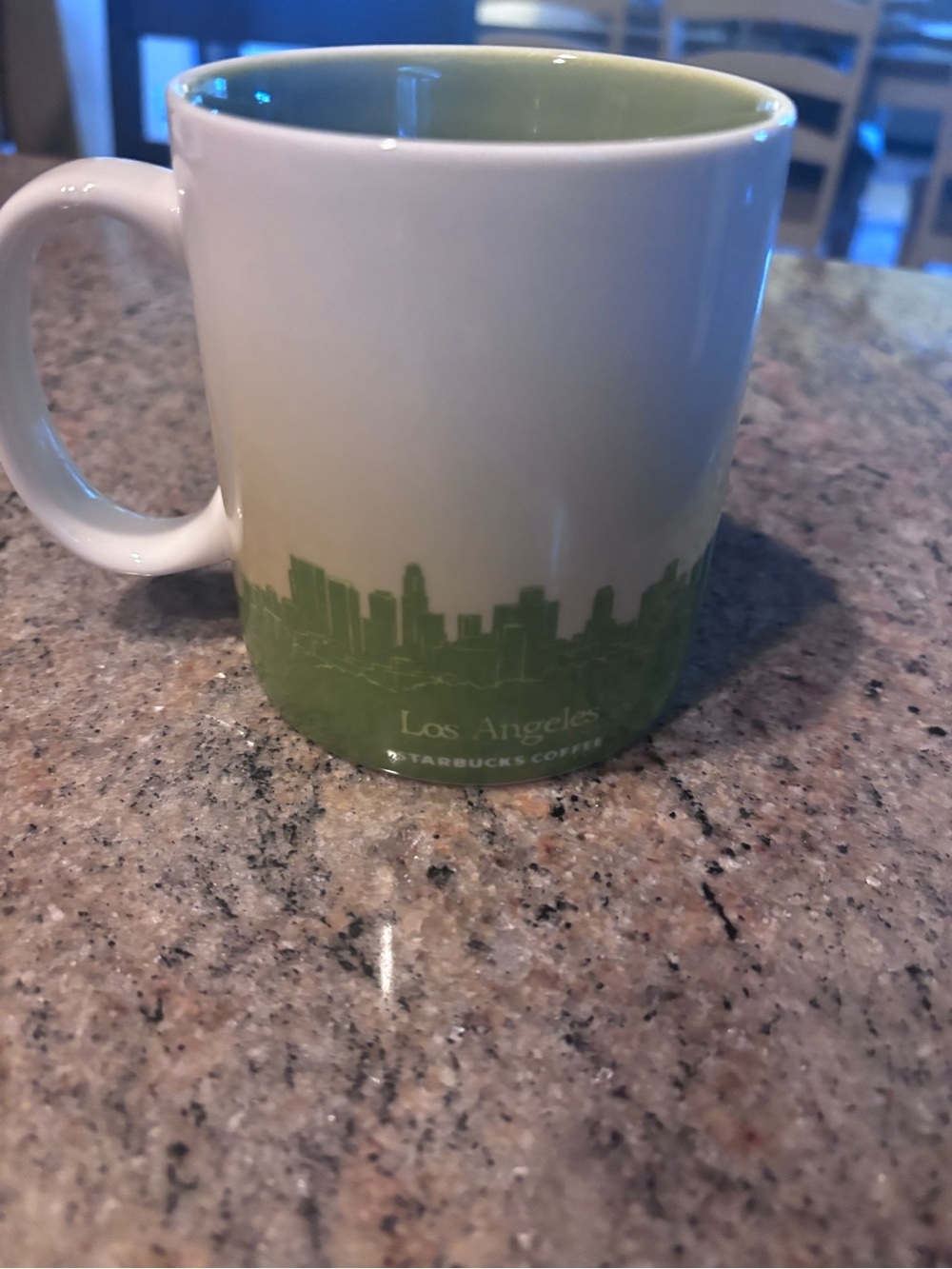 Starbucks White and Green Los Angeles Palm Ceramic Mug - Picture 2 of 4
